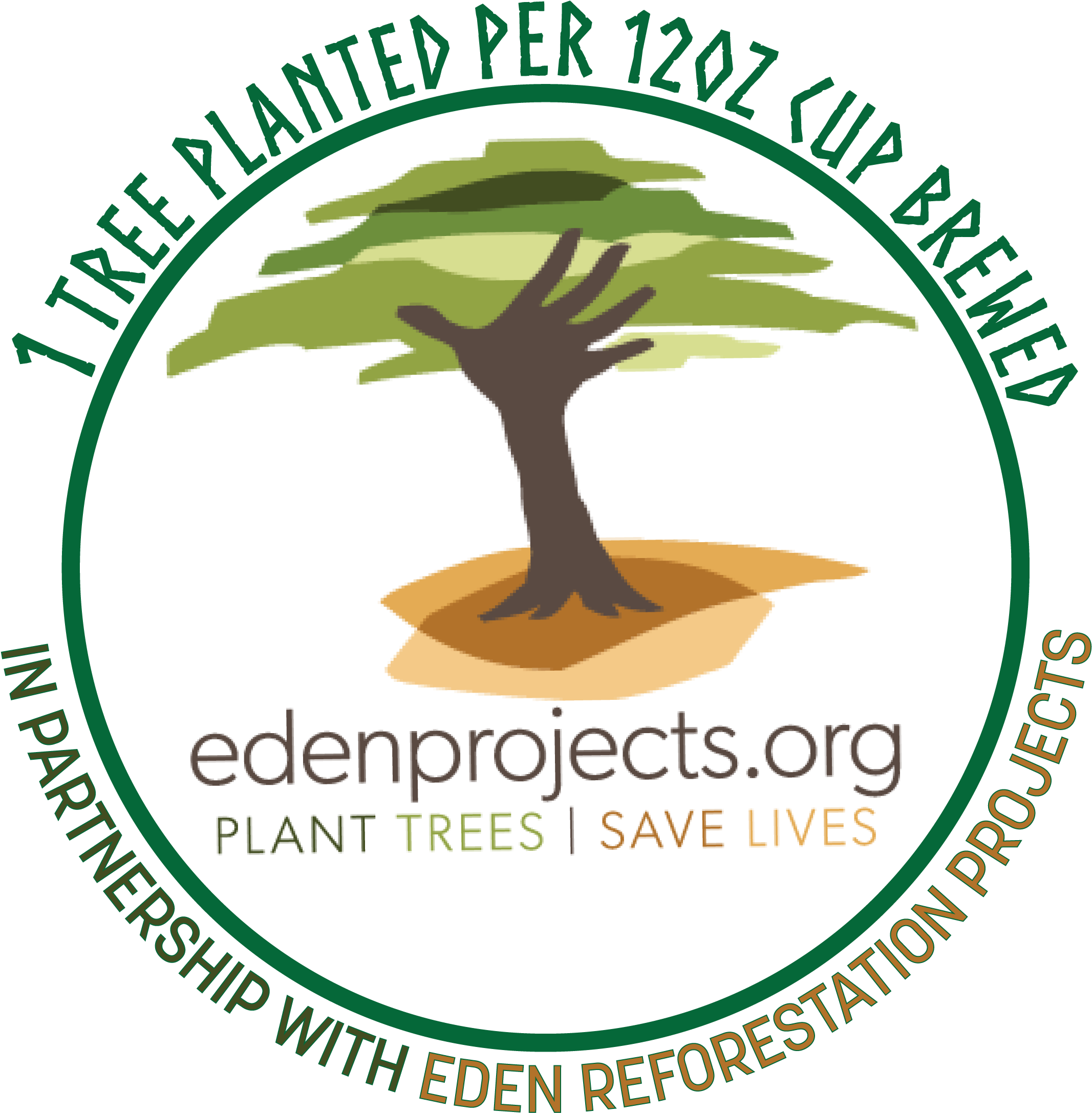 Medium Roast Peru Jaén - Eden Reforestation (2250x2250), Png Download