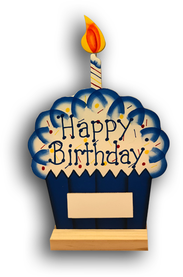Birthday Cupcake Large - Birthday Cake (600x600), Png Download