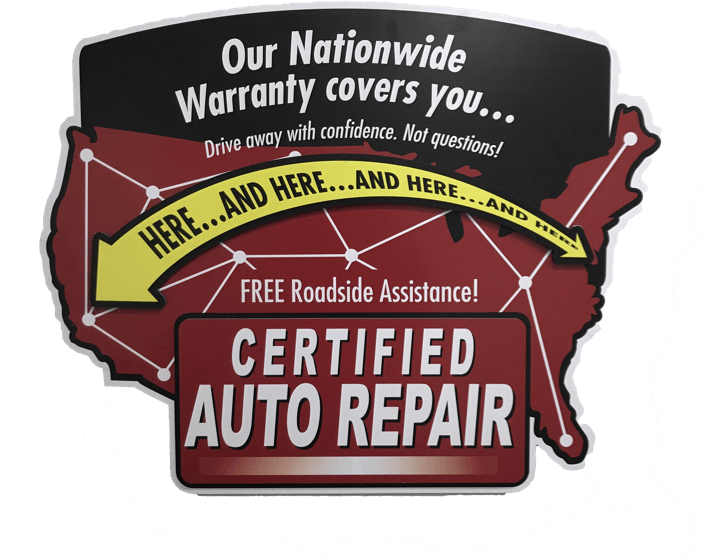 Certified Auto National Warranty Sign - Automobile Repair Shop (700x636), Png Download