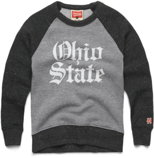 Youth Ohio State Olde English Crewneck Osu Buckeyes - Long-sleeved T-shirt (600x600), Png Download