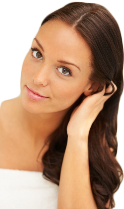 Woman At Hair Salon (678x738), Png Download
