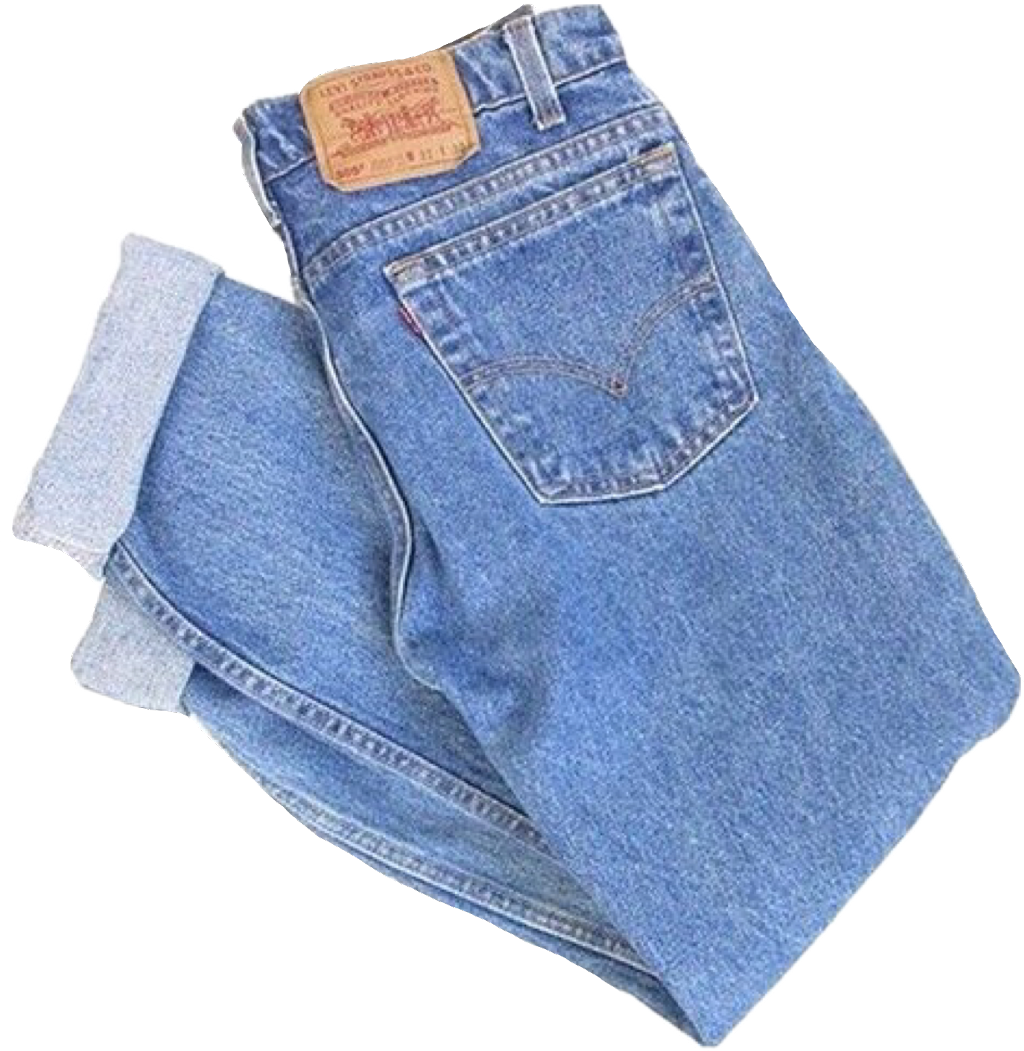 #jeans #momjeans #baggyjeans #pants #blue #denim #clothes - Moodboard Pngs (1024x1051), Png Download