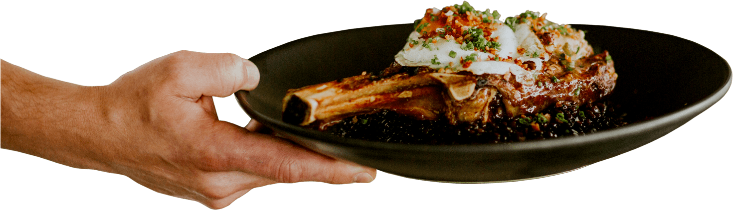 Plate Of Food Png - Food Plate In Hand Png (1920x500), Png Download