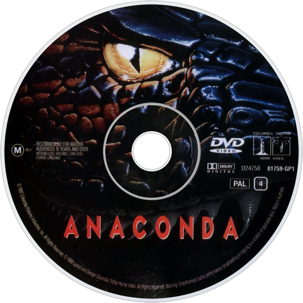 Anaconda Dvd Disc Image - Anaconda 1997 (1000x1000), Png Download