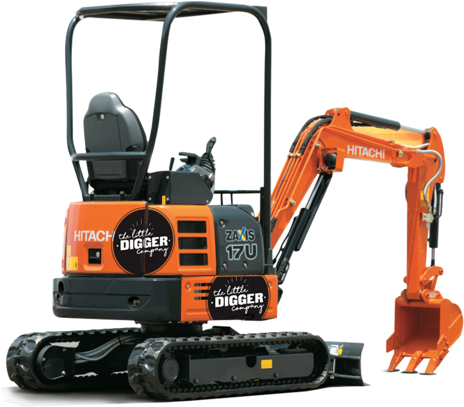 8t Mini Digger, Small Digger Hire Tight Access Excavation - Little Digger (1000x828), Png Download