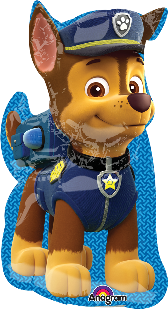 Paw Patrol - Chase - Paw Patrol Balloon Mini (1000x1000), Png Download