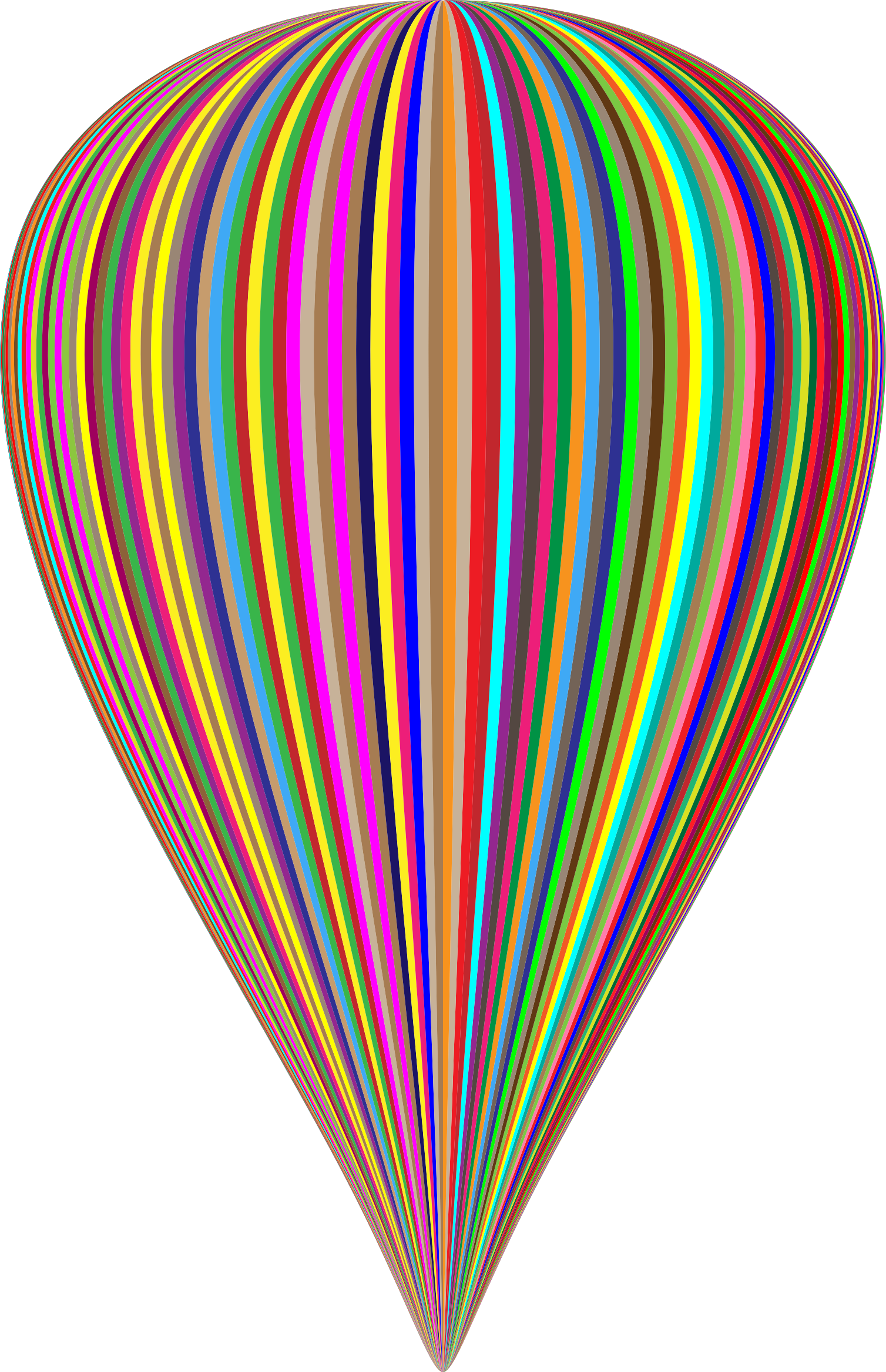 This Free Icons Png Design Of Colorful Striped Balloon (1508x2336), Png Download