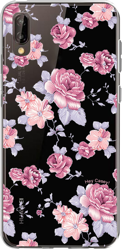 Pink Vintage Roses Phone Case Covers For Iphone, Samsung, - Mobile Phone (1001x1001), Png Download