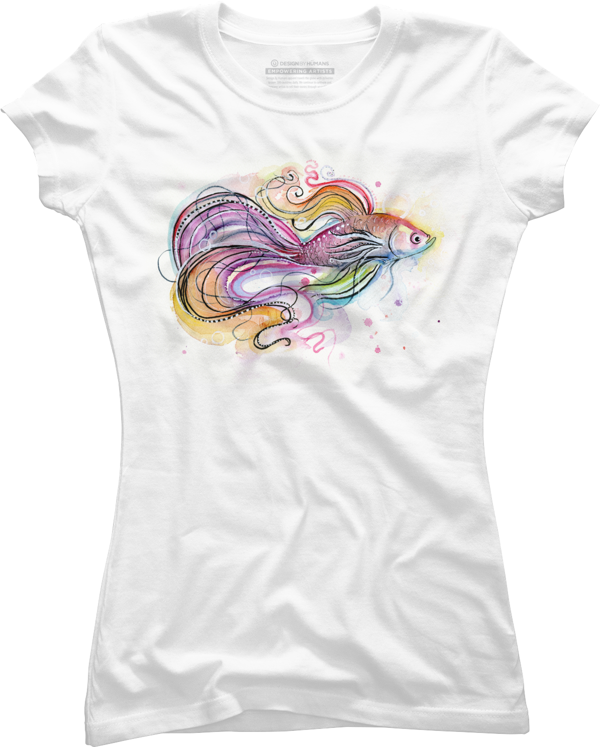 Betta Fish Juniors T Shirt - Fish (1500x1800), Png Download