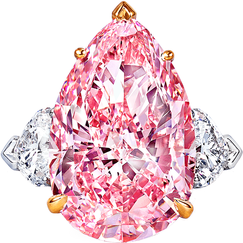 Heart Fancy Shaped - Engagement Ring (2000x2000), Png Download