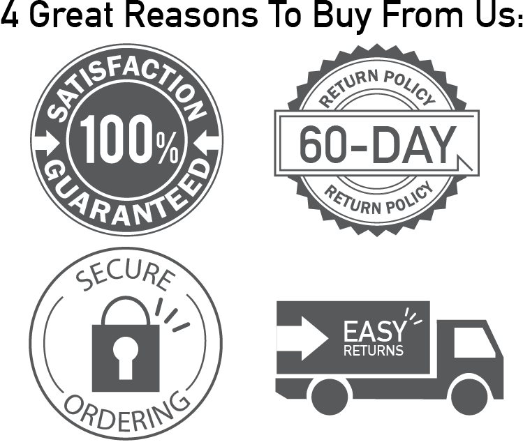 4 Great Reasons To Buy From Us - Guarantee (749x634), Png Download