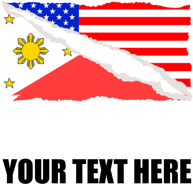 Filipino American Flag Classic Thong - Puerto Rico Flag And American Flag (700x700), Png Download