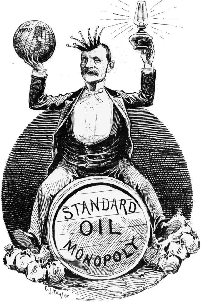 Standard Oil Snake - Rockefeller Oil Monopoly (643x966), Png Download