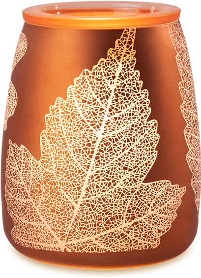 Gold Leaf Scentsy Warmer (600x600), Png Download