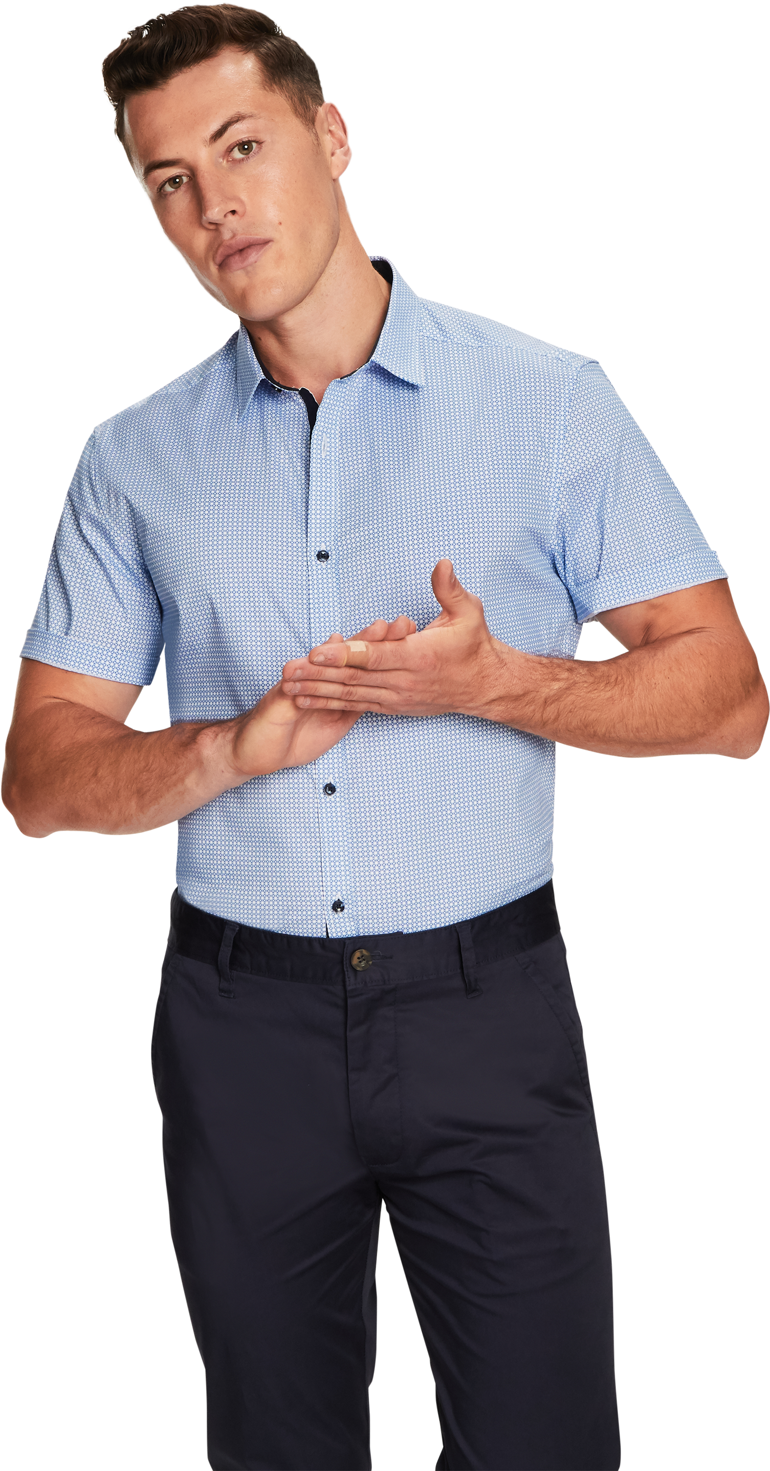 Blue Rocky Ss Shirt - Standing (3000x3000), Png Download