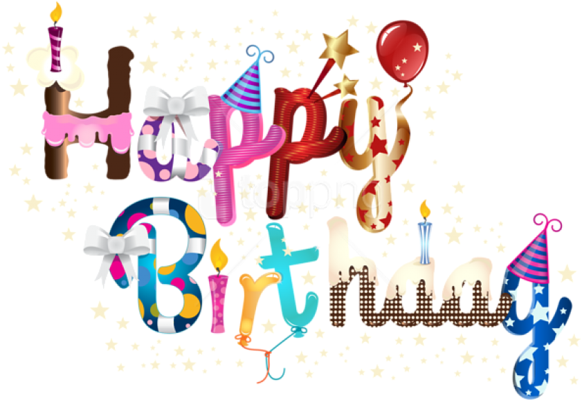 Free Png Download Happy Birthday Png Images Background - Best Happy Birthday Png (850x593), Png Download