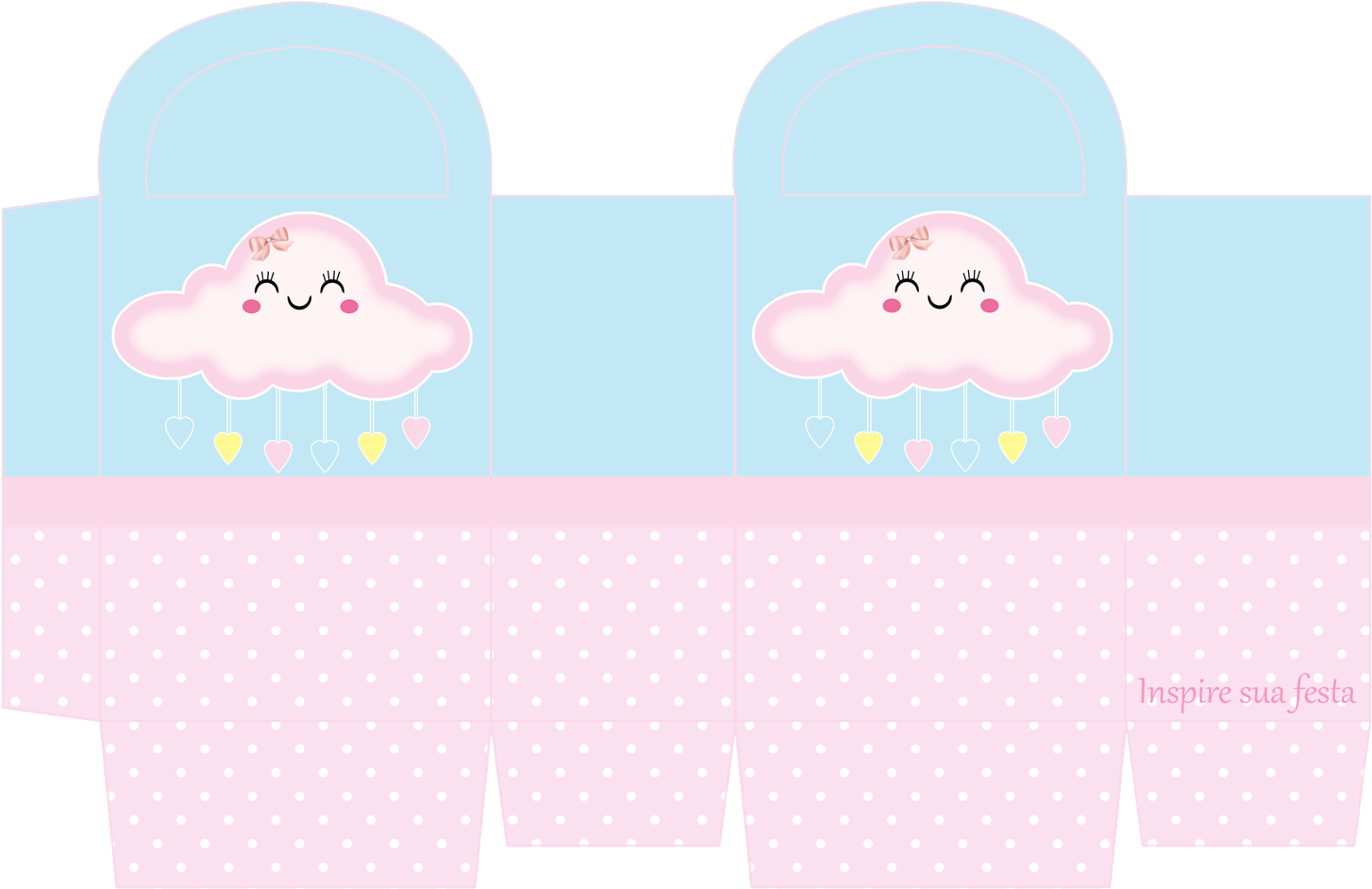 Chuva Meninas Kit Gr Tis Para Imprimir - Personalizados Chuva De Benção Para Imprimir (1500x1060), Png Download