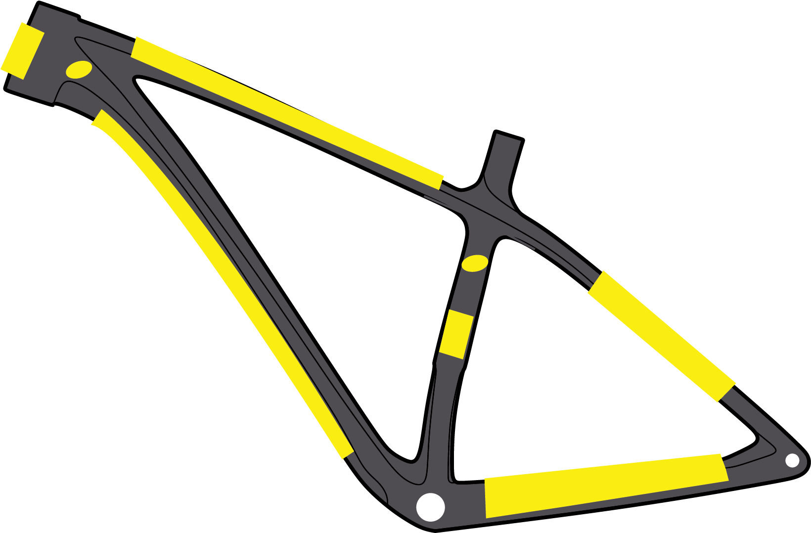 Where To Apply - Bicycle Frame (2500x1250), Png Download