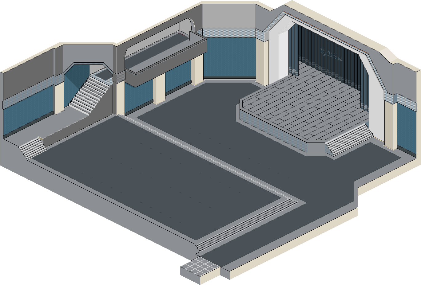 1397480184-theatre - Habbo Théatre (1425x1049), Png Download