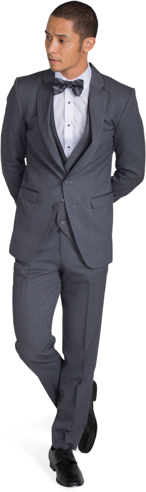Charcoal Gray Notch Lapel Suit - Canada Goose Wyndham Parka (1188x1980), Png Download