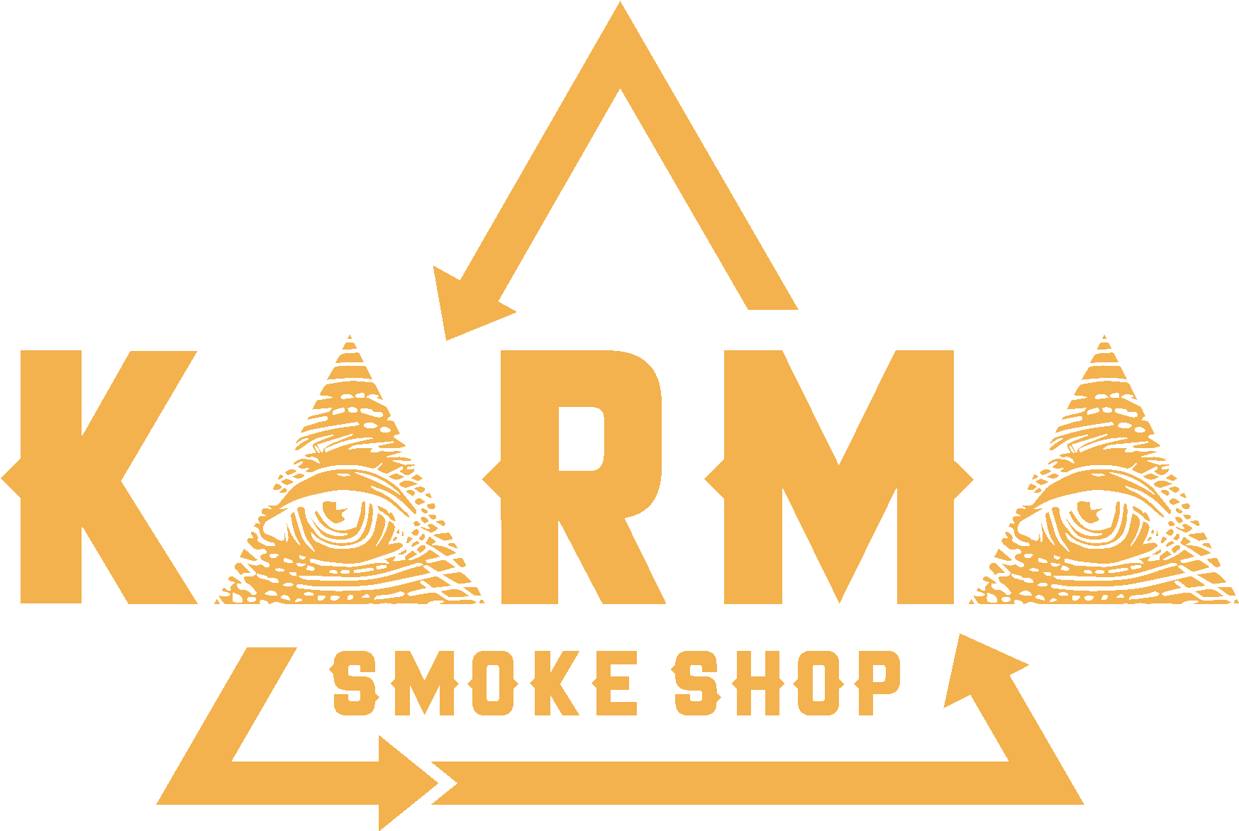 Karma Smoke Shop - Triangle (1795x1258), Png Download