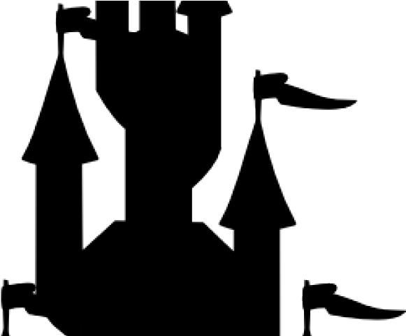 Castle Clipart Silhouette - Blue Castle Png (640x480), Png Download