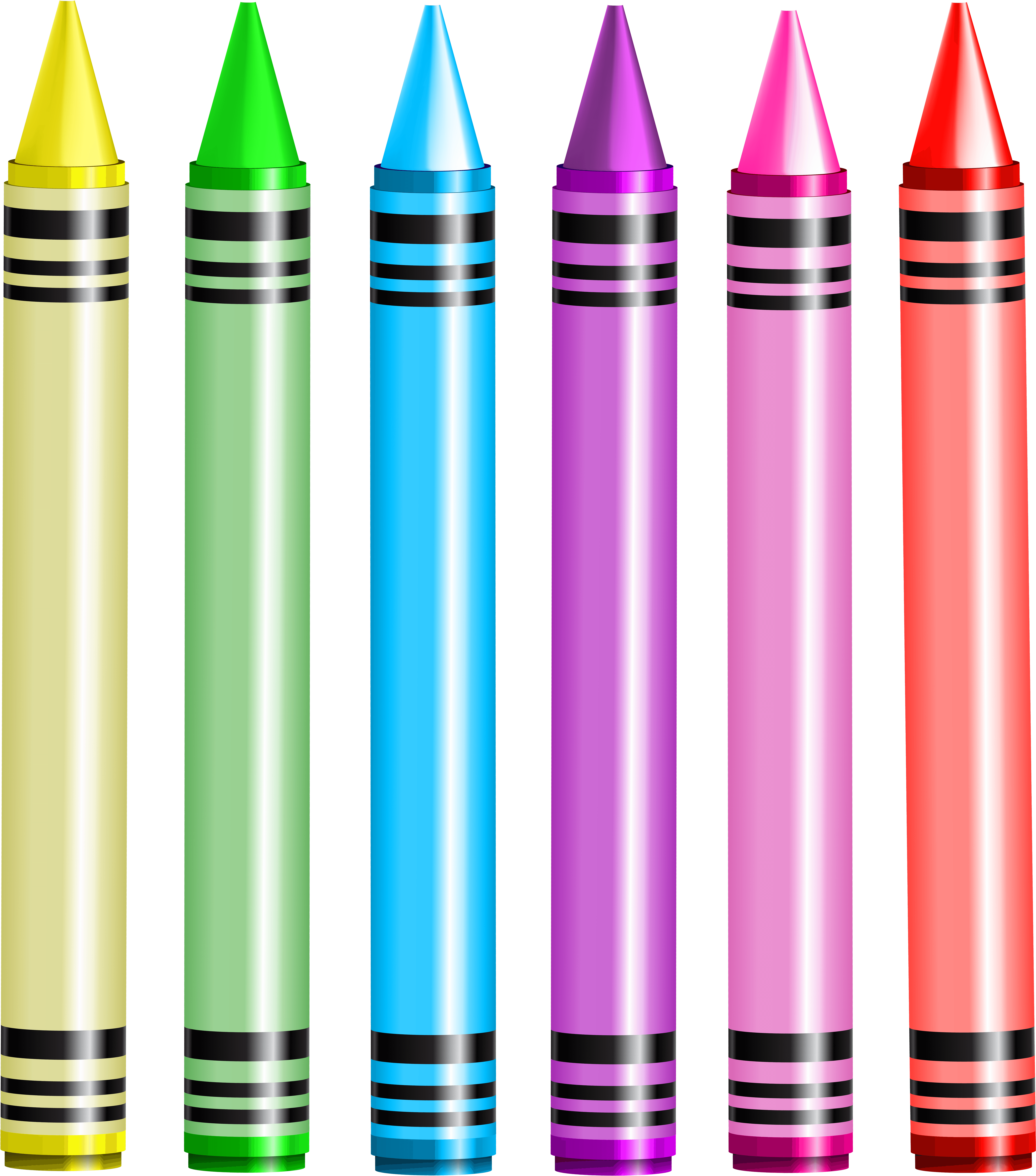 Crayons Png Transparent Clip Art Image (7080x8000), Png Download