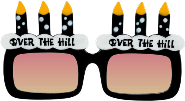 Happy Birthday Glasses Png (600x951), Png Download