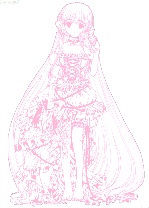Mine Anime Kawaii Manga Myedit Pink Pastel Chobits - Aesthetic Pink Manga Transparent (500x695), Png Download