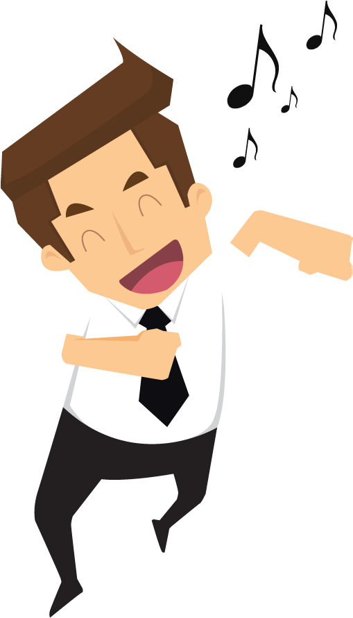 Vector Library Download Happy Free On Dumielauxepices - Happy Businessman Vector Transparent (520x890), Png Download