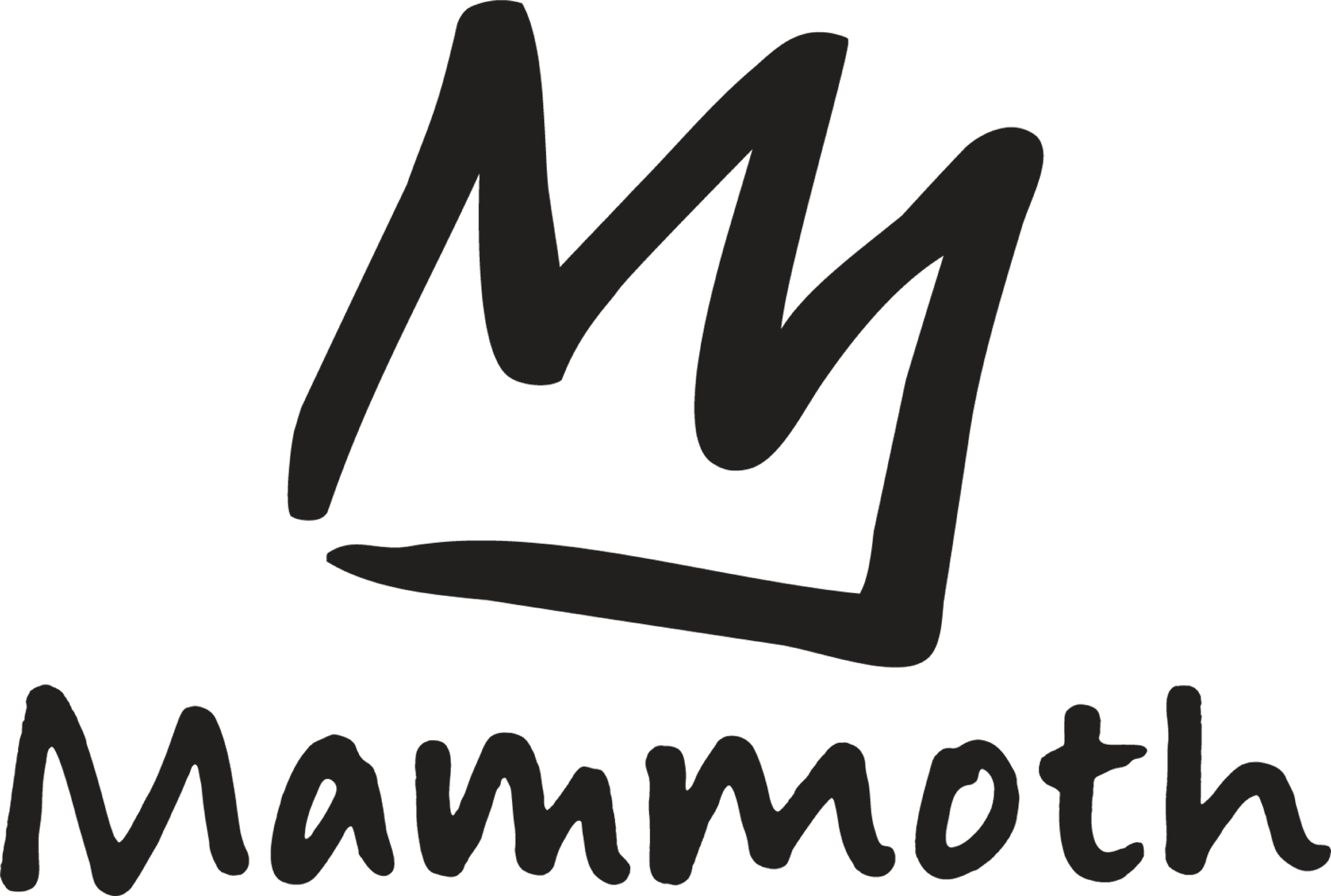 Mammoth Primary Logo Black (11400x5985), Png Download