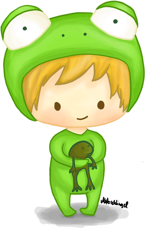 The Frog Who Could Not Jump Little Frog Boy By Metterschlingel-d37taov - Little Frog Boy (573x806), Png Download