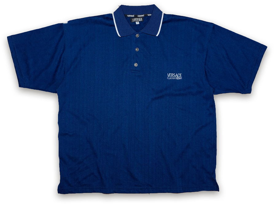Vintage Versace Classic V2 Polo Shirt - Polo Shirt (900x900), Png Download