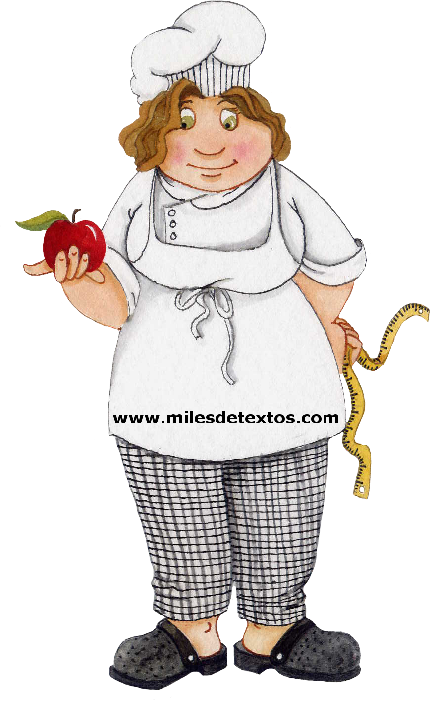 Cocinera-www - Milesdetextos - Com - Cartoon (948x1772), Png Download