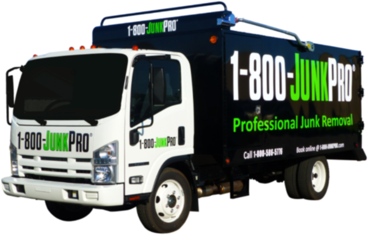 Junk Removal Truckangle Advertisement Website - Junk Removal Truck (1305x830), Png Download