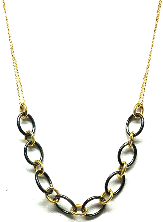 Black And Gold - Necklace (764x1023), Png Download