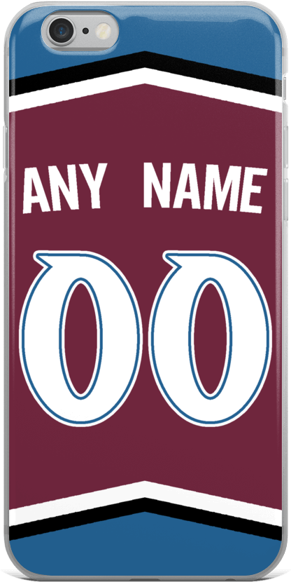 Colorado Avalanche Jersey Iphone Case - Mobile Phone Case (1000x1000), Png Download