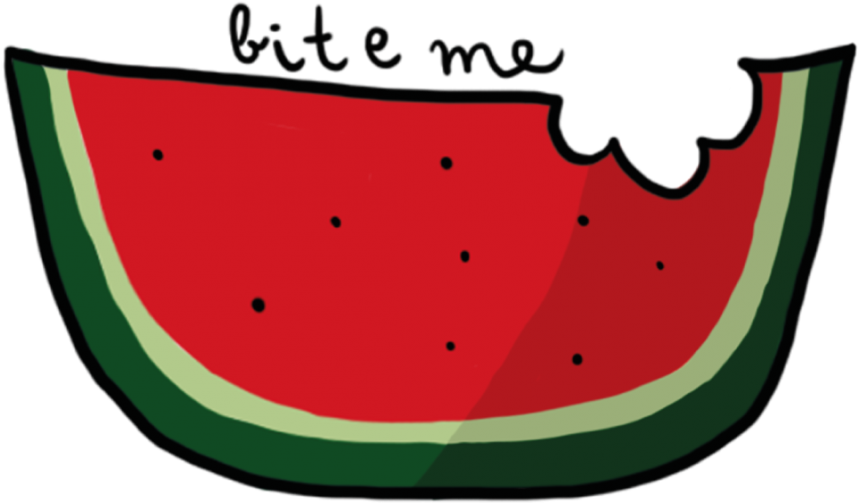 Watermelon - Hình Xăm Dưa Hấu (988x988), Png Download