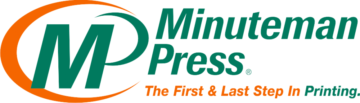 Cropped Cropped Man Logo Colour - Minuteman Press (1160x334), Png Download