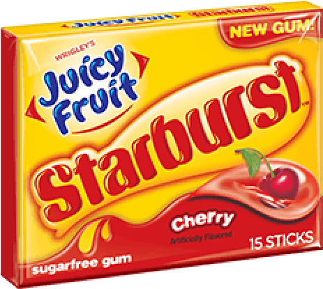 Juicy Fruit Starburst Cherry - Starburst Candy (700x700), Png Download