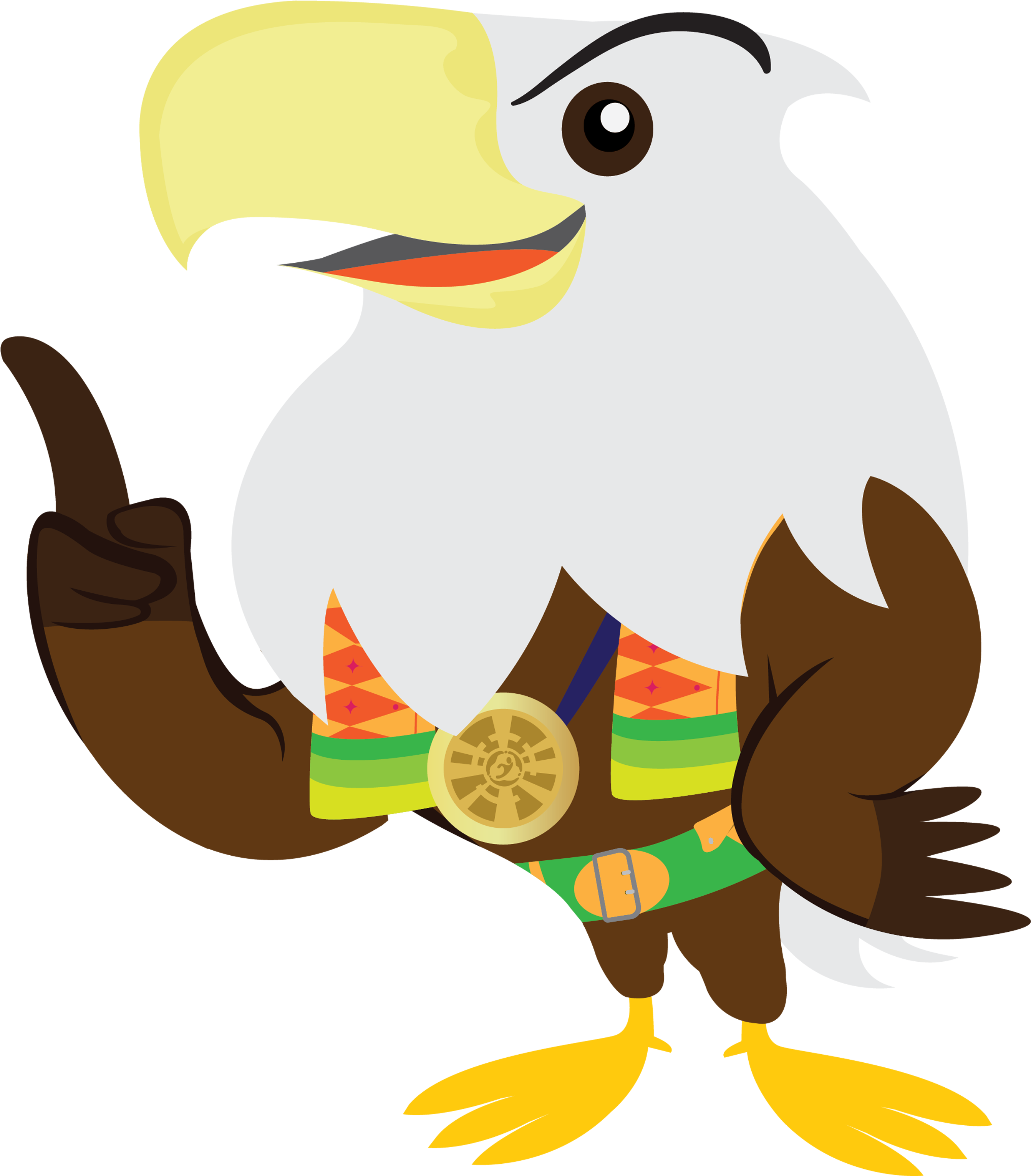 3336 X 3188 1 - Maskot Asian Para Games 2018 (3336x3188), Png Download
