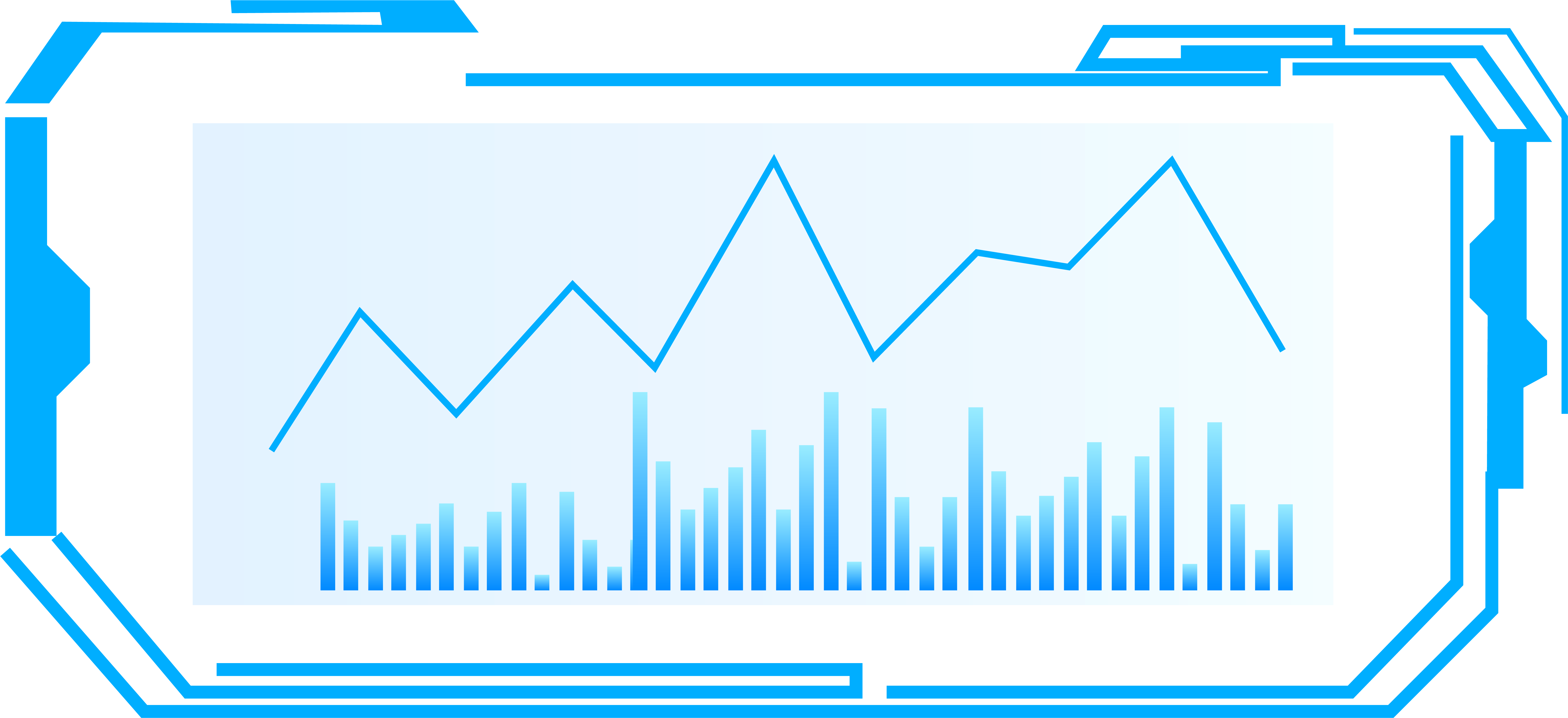 Ai Blu Tecnologia Bordo Immagine Png E Vettoriale (8334x8334), Png Download