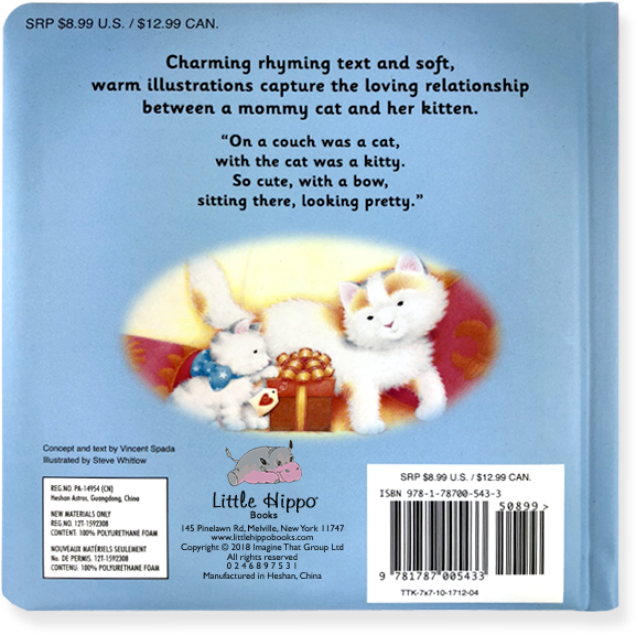 Little Hippo Books Kitty Cat Children's Book - Kitten (715x720), Png Download