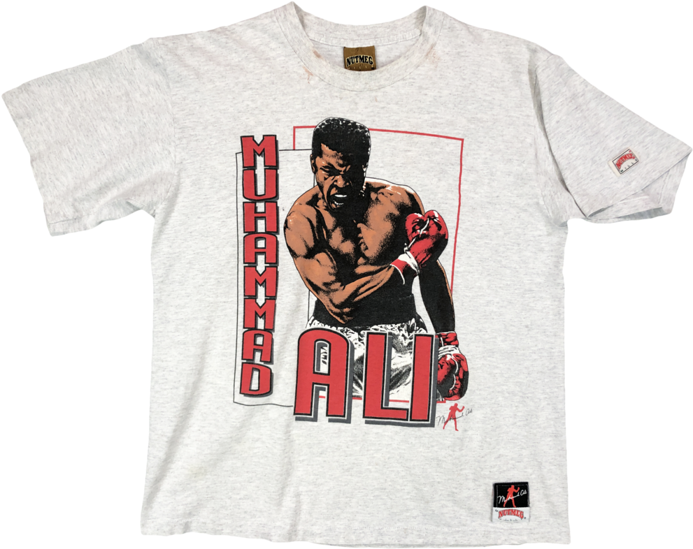 Vintage 90s Muhammad Ali Nutmeg Tee - Nutmeg Muhammad Ali T Shirt (1024x832), Png Download
