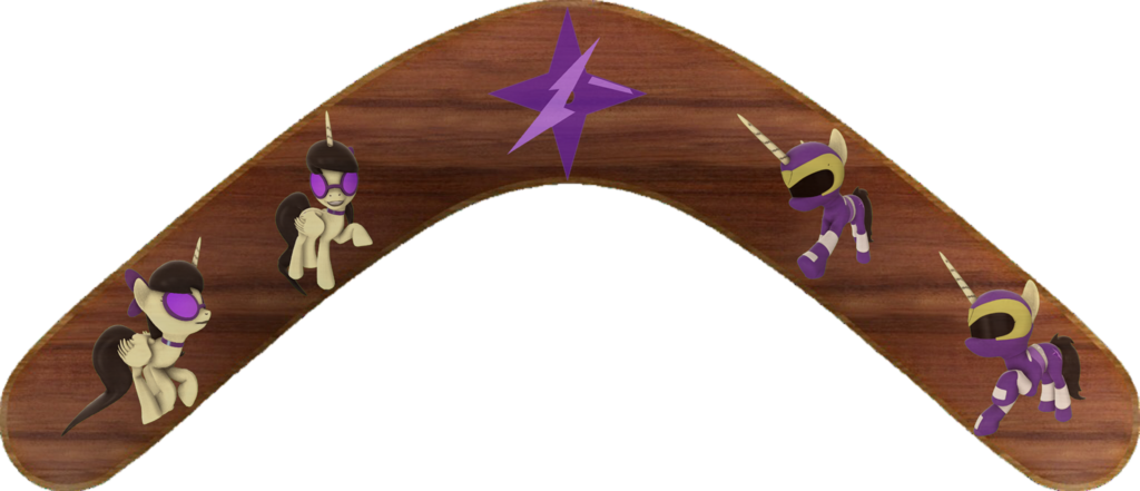 Princess Kiyomi Ranger Boomerang By Out Buck - Cartoon (1024x441), Png Download