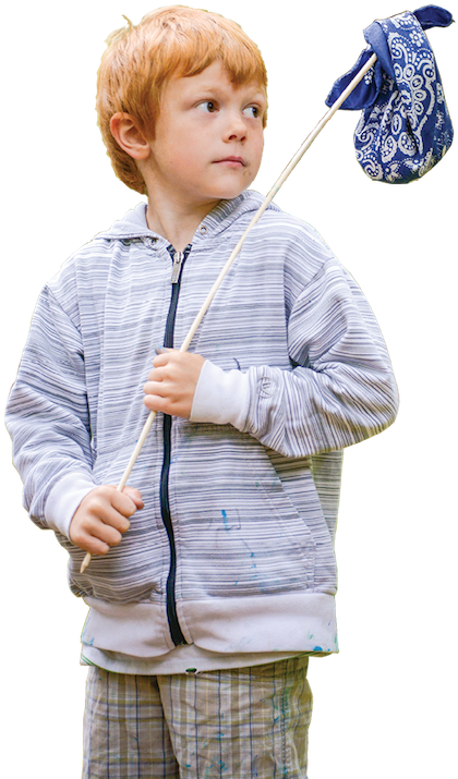 Sprague's Son Hits The Trail At A Camping Party - Toddler (453x720), Png Download