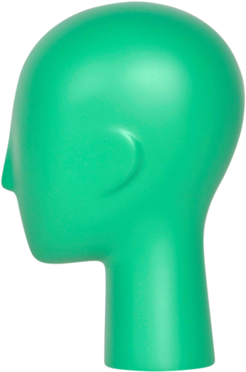 Abstract Female Head Form Jade Green (1000x1000), Png Download