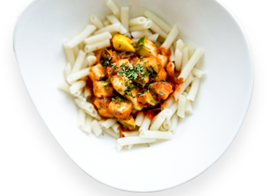 Ratatouille With Quinoa Pasta - Penne (915x675), Png Download