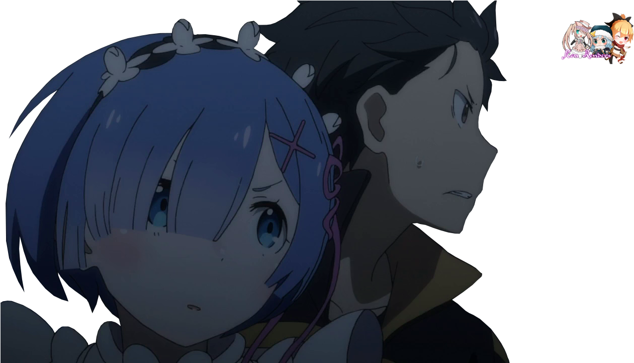 Ken Renders Rem X Subaru Rem X Subaru Render Re Zero - Renders Subaru Natsuki (1280x720), Png Download