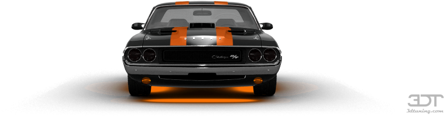 Dodge Challenger Coupe - First Generation Ford Mustang (1004x373), Png Download